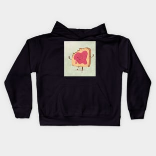 Toasted bread with marmalade Kids Hoodie